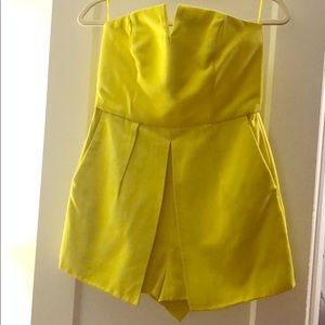 Topshop Yellow Romper